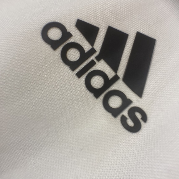 Large white with black stripe adidas track suit top. - Picture 3 of 4